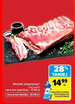 Carrefour Boczek bez kości Carrefour oferta