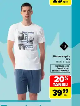Carrefour Piżama męska TEX oferta