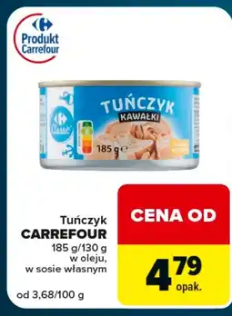Globi Tuńczyk w sosie własnym Carrefour oferta
