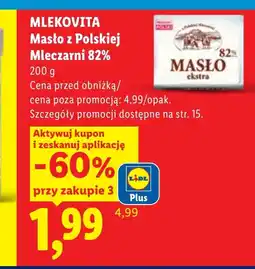 Lidl Masło Mlekovita oferta
