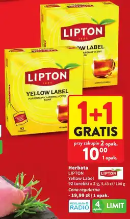Intermarche Herbata Lipton Yellow Label oferta