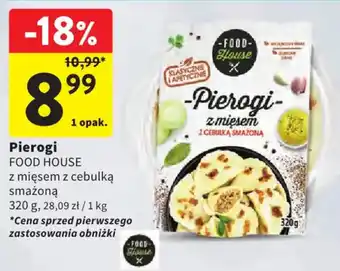 Pierogi z mięsem z cebulką smażoną