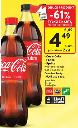 Intermarche Coca-Cola ,Fanta ,Sprite oferta