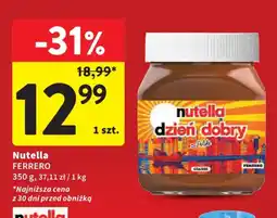 Intermarche Nutella Ferrero oferta