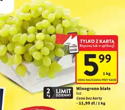 Intermarche Winogrono białe luz oferta