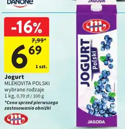 Intermarche Jogurt MLEKOVITA POLSKI oferta