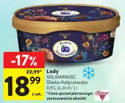 Intermarche Lody Solidarność Śliwka Nałęczowska oferta