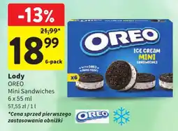 Intermarche Lody OREO Mini Sandwiches oferta