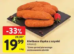 Intermarche Kiełbasa Śląska z szynki Kracus oferta