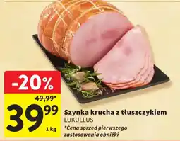 Intermarche Szynka krucha z tłuszczym LUKULLUS oferta