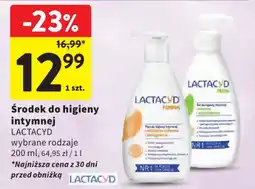 Intermarche Środek do higieny intymnej LACTACYD oferta
