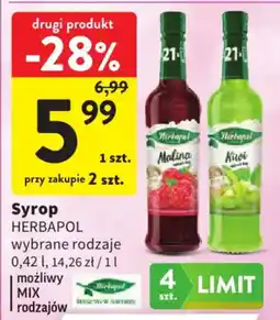 Intermarche Syrop HERBAPOL wybrane rodzaje oferta