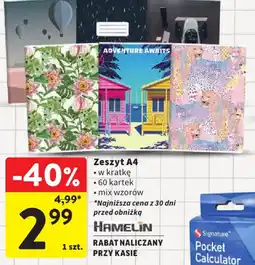 Intermarche Zeszyt A4 Hamelin oferta