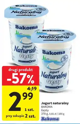 Intermarche Jogurt naturalny Bakoma Gęsty oferta