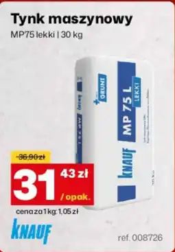 3W Tynk maszynowy MP75 lekki oferta
