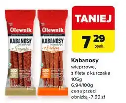 Carrefour Market Olewnik Kabanosy wieprzowe, z fileta z kurczaka oferta