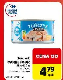 Globi Tuńczyk kawałki w sosie własnym Carrefour Classic oferta