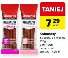 Carrefour Market Olewnik Kabanosy z gęsiną, z cielęciną oferta
