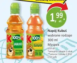 Sklepy S Napój Kubuś wybrane rodzaje oferta