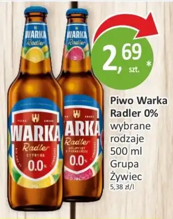 Sklepy S Piwo Warka Radler 0% oferta