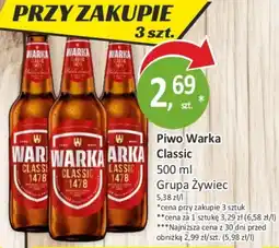 Sklepy S Piwo Warka Classic oferta