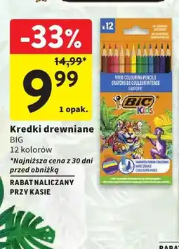 Intermarche Kredki drewniane BIC 12 kolorów oferta