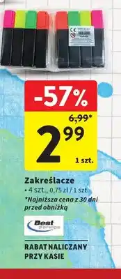 Intermarche Zakreślacze Best Service 4-pak oferta