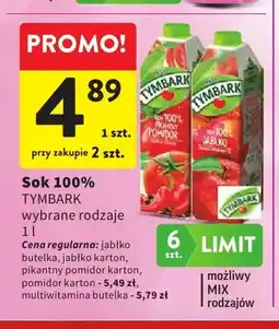 Intermarche Sok Tymbark 100% oferta