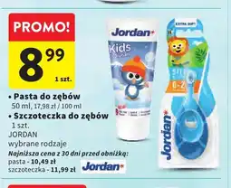 Intermarche Pasta do zębów dla dzieci Jordan Kids oferta
