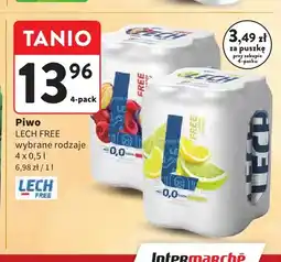 Intermarche Piwo bezalkoholowe Lech limonka z miętą 4-pak oferta