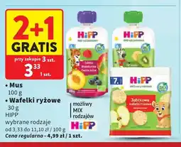 Intermarche Mus owocowy HiPP jabłko brzoskwinie owoce leśne oferta