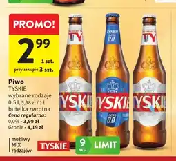 Intermarche Piwo bezalkoholowe Tyskie oferta
