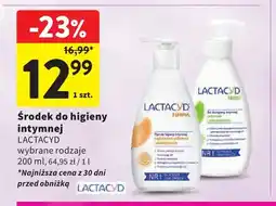 Intermarche Środek do higieny intymnej Lactacyd Femina oferta
