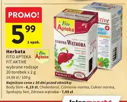 Intermarche Herbata Fit Aktive Body Slim oferta