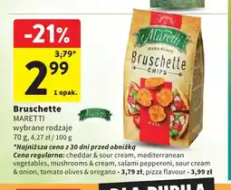 Intermarche Bruschette Maretti cheddar & sour cream oferta