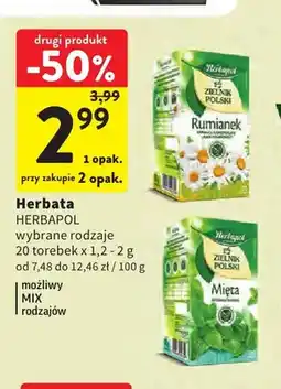 Intermarche Herbata Herbapol Zielnik Polski rumianek oferta