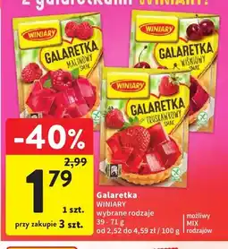 Intermarche Galaretka o smaku malinowym Winiary oferta