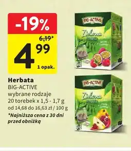 Intermarche Herbata zielona Big-Active pigwa oferta