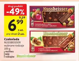 Intermarche Czekolada gorzka z całymi orzechami laskowymi i rodzynkami Nussbeisser oferta