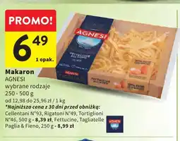 Intermarche Makaron Agnesi oferta