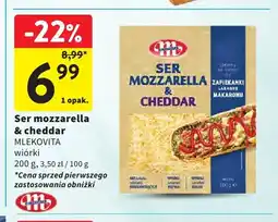 Intermarche Ser mozzarella & cheddar wiórki Mlekovita oferta