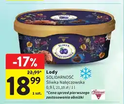 Intermarche Lody Solidarność Śliwka Nałęczowska oferta