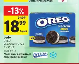 Intermarche Lody Oreo Mini Sandwiches 6-pak oferta
