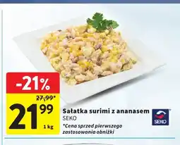 Intermarche Sałatka surimi z ananasem Seko oferta