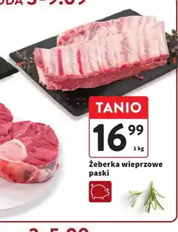 Intermarche Żeberka wieprzowe paski oferta