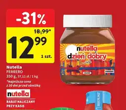 Intermarche Krem Nutella Ferrero oferta