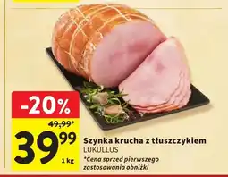 Intermarche Szynka krucha z tłuszczykiem Lukullus oferta