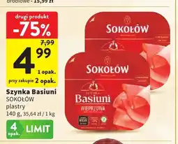 Intermarche Szynka Basiuni w plastrach Sokołów oferta