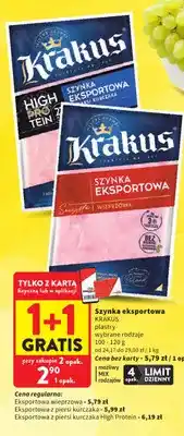 Intermarche Szynka eksportowa wieprzowa w plastrach Krakus oferta