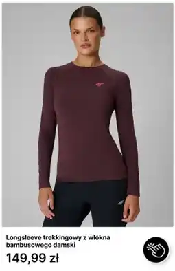 4F Longsleeve trekkingowy z włókna bambusowego damski 4F oferta